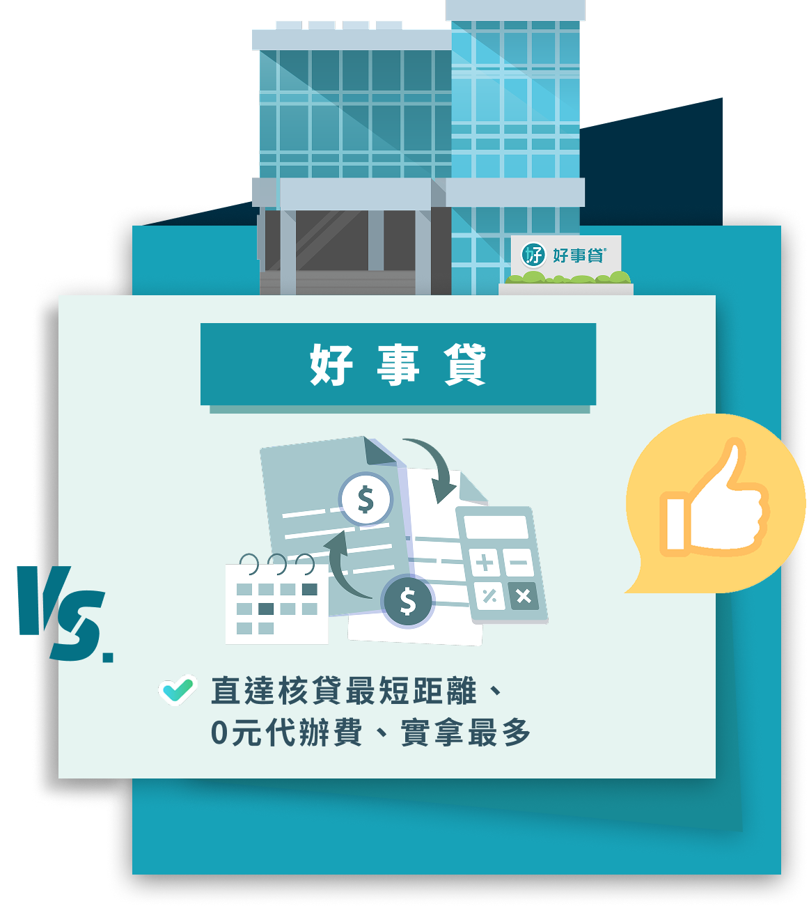 VS 代辦公司的好事貸