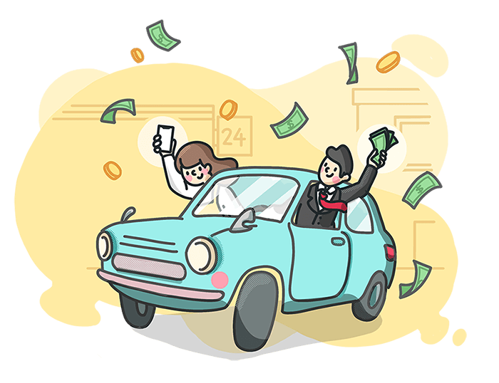 比銀行車貸過件率高的汽車貸款可貸車價220%，申請流程一天完成!