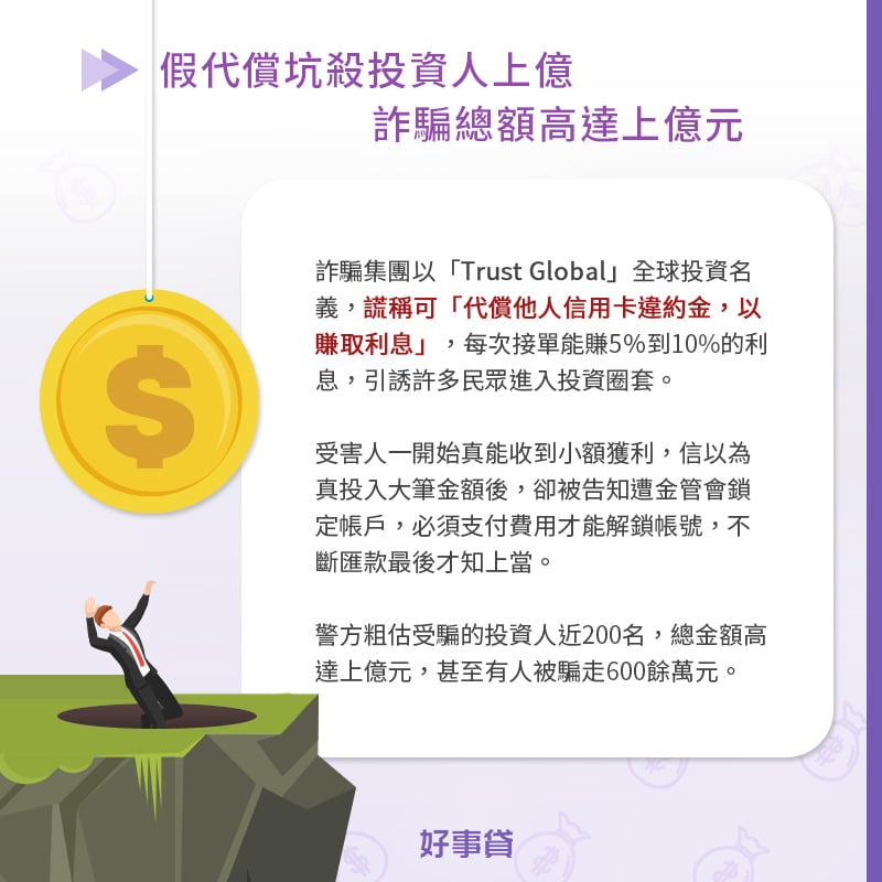 全球代償 詐騙