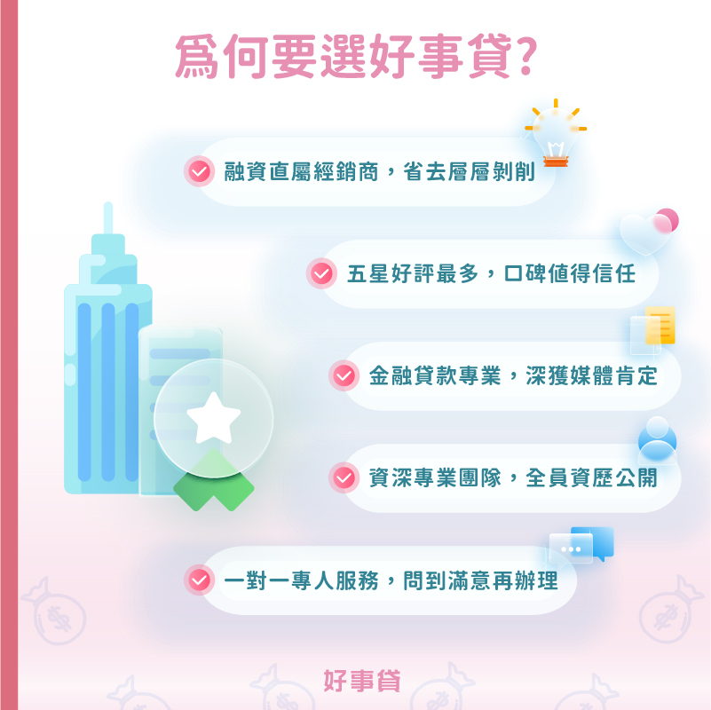 申辦新北二胎房貸選擇好事貸的理由