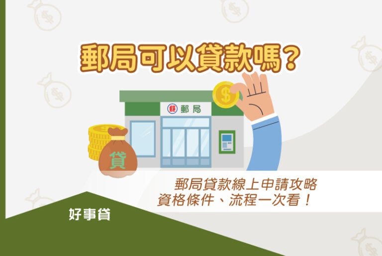 郵局貸款線上申請攻略，郵局借款資格條件、流程一次看！